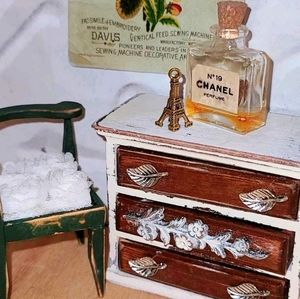 OOAK Dollhouse Minatures 3 Piece Furniture Set